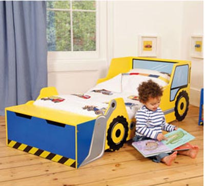 Bed Shaped Like A Digger