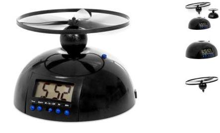 flying disk alarm clock