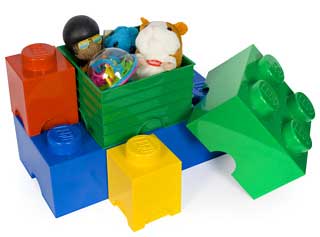 Lego Brick Shaped Storage Boxes